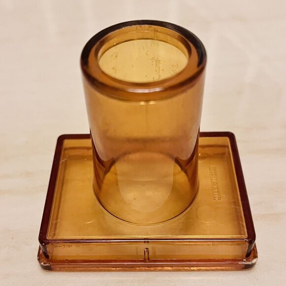 VTG The Wonderful Screwpull Amber Acrylic Cork Remover Screw England Mid Century - Picture 10 of 10